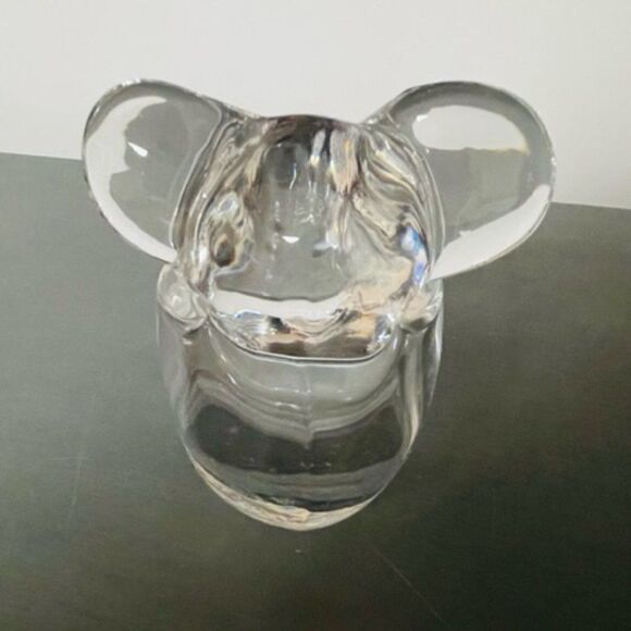 VTG Japan Sasaki Crystal Koala Bear Trinket Dish Candy Bowl Paperweight Figurine - Picture 5 of 8